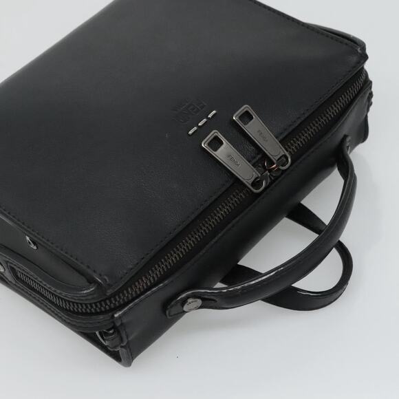 FENDI Hand Bag Leather Black - Picture 6 of 14